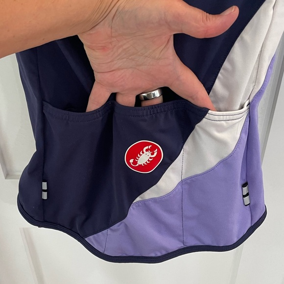 CASTELLI women’s small cap sleeve cycling jersey 🚲💙💜 - Picture 3 of 5